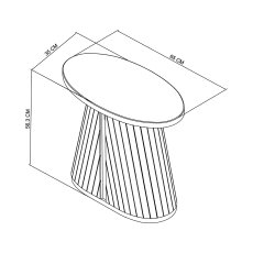Valletta Oval Lamp Table 5