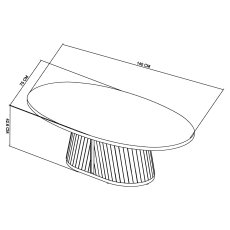 Valletta Oval Coffee Table 6
