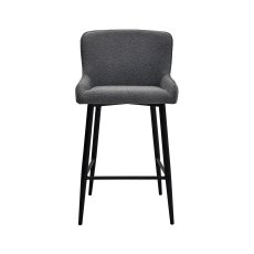Grey Boucle Bar Stool 3
