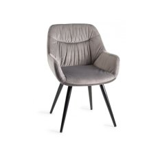 Grey Velvet Dining Chair 1