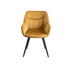 Mustard Velvet Dining Chair 2
