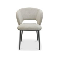 Beige Fabric Dining Chair 2