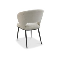 Beige Fabric Dining Chair 4