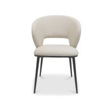 Ivory Faux Leather Dining Chair 2