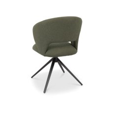 Green Boucle Swivel Chair 4