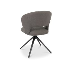 Grey Boucle Swivel Chair 4