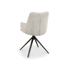 Beige Fabric Swivel Chair 4
