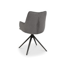 Grey Fabric Swivel Chair 4