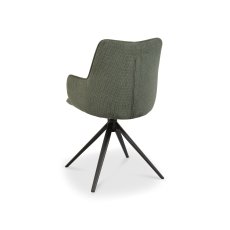 Green Fabric Swivel Chair 4