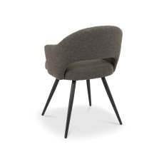 Brown Fabric Dining Chair 4