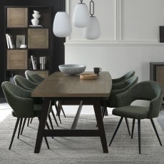 Green Fabric Dining Chair 3