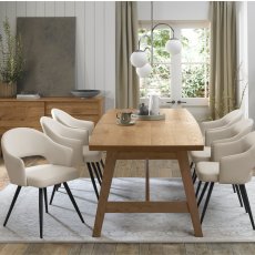 Ivory Faux Leather Dining Chair 3