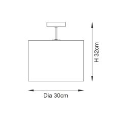 Longshore Semi Flush 5