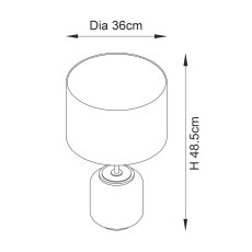 Cobalt Glass Table Lamp 5
