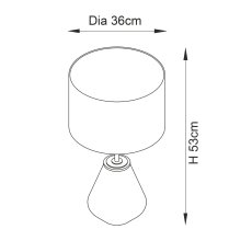 Turquoise Glass Lamp 5