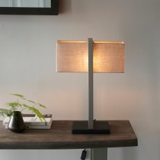 Satin Nickel Table Lamp 2