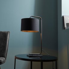 Landis Table Lamp - Satin Black