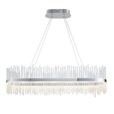 Glass Rod Silver Pendant 1