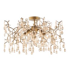 Gold Branch Semi Flush