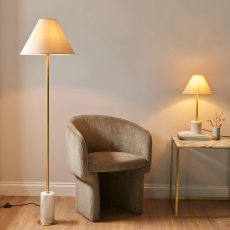 Brass and Marbel Floor Lamp 2