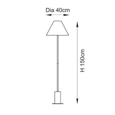 Brass and Marbel Floor Lamp 5