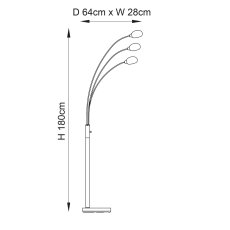 Jaspa 3 Light Floor Light 5