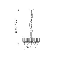 Berenice 5 Light Pendant 6