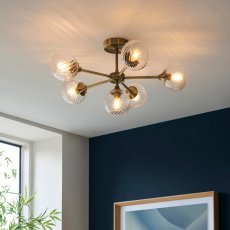 Allegra 6 Light Semi Flush 2
