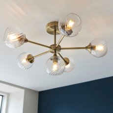 Allegra 6 Light Semi Flush 3