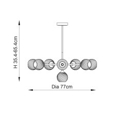 Allegra 8 Light Pendant 7