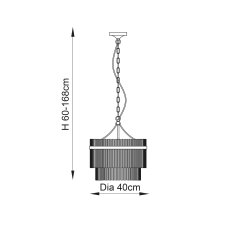 Marietta 3 Light Pendant 6