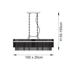 Marietta 4 Light Linear Pendant 6
