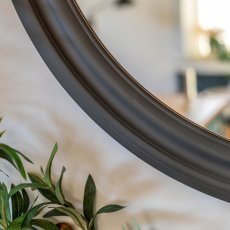 Suffolk Large Round Mirror Charcoal 3