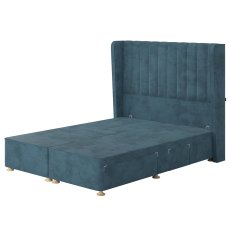 Tempur Suffolk Continental Drawer Divan Base Teal Velvet