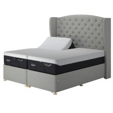 Tempur Suffolk Disc Adjustable Divan Base Light Grey Soho