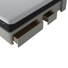 Tempur Sufffolk Adj Disc Divan Light Grey 5