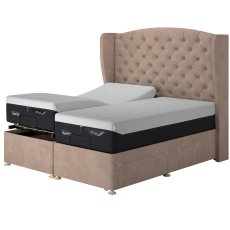 Temp Suffolk Adj Disc Divan Velv Stone 3