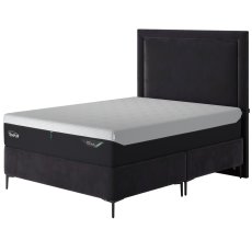 Temp Suffolk Slim Divan Base Coal Velvet 3