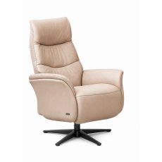 Himolla Azure Large Manual Armchair with Anthracite Metal Star Base