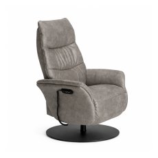 Himolla Azure Medium Electric 3 Motor Armchair with Anthracite Metal Star Base