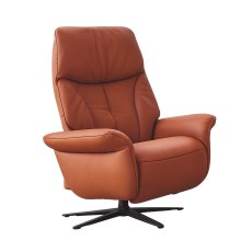 Himolla Lupo Large Manual Armchair with Anthracite Metal Star Base