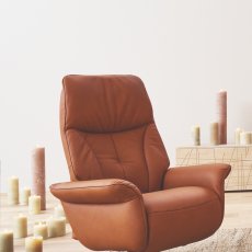 Himolla Lupo Large Electric 3 Motor Armchair with Anthracite Metal Star Base