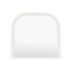 Shoreline Over Mantle Mirror - White 1