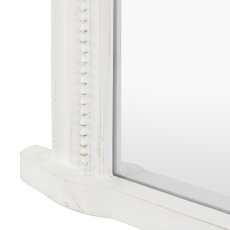 Shoreline Over Mantle Mirror - White 3