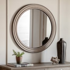 Shoreline Round Mirror - Grey 2