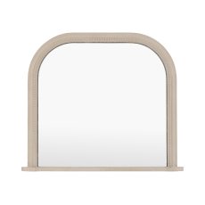 Shoreline Over Mantle Mirror - Grey 1