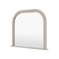Shoreline Over Mantle Mirror - Grey 2
