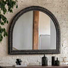 Pimlico Arch Overmantle Black 2