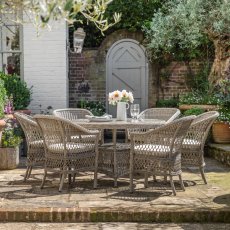 Menton 6 Seater Round Dining Set 1