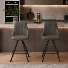 Austin Bar Stool - Dark Grey 2